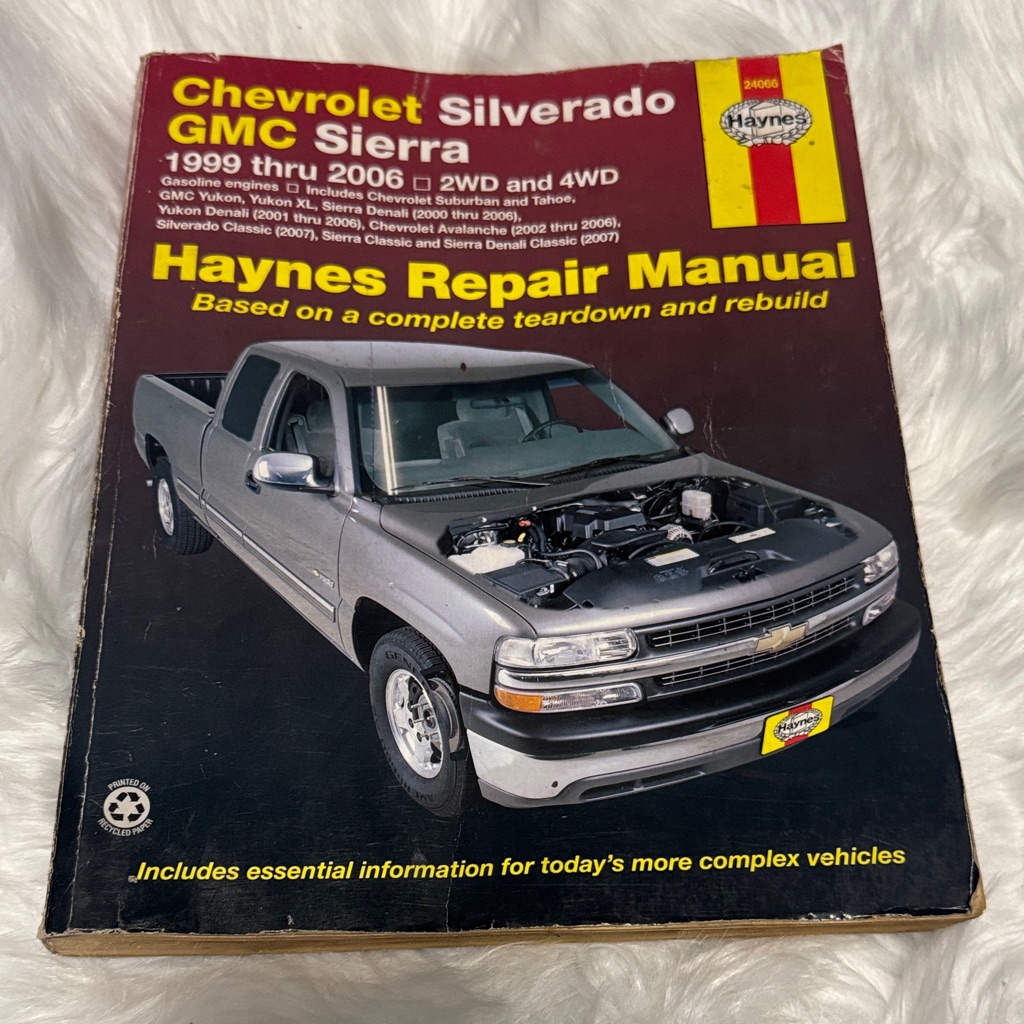 Chevrolet Silverado  Gmc Sierra Haynes Repair Manual  Silver Truck Cover